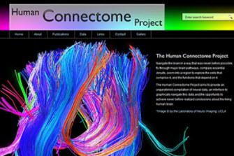 screenshot of the Harvard/MGH-UCAL Project's Human Connectome Project webpage