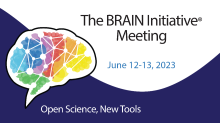 A flyer for the BRAIN Initiative Meeting on June 12-13, 2023